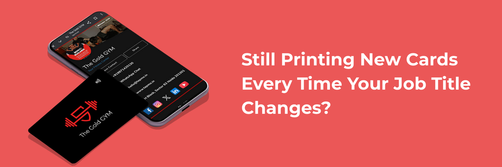 Still Printing New Cards Every Time Your Job Title Changes? That’s Old School.