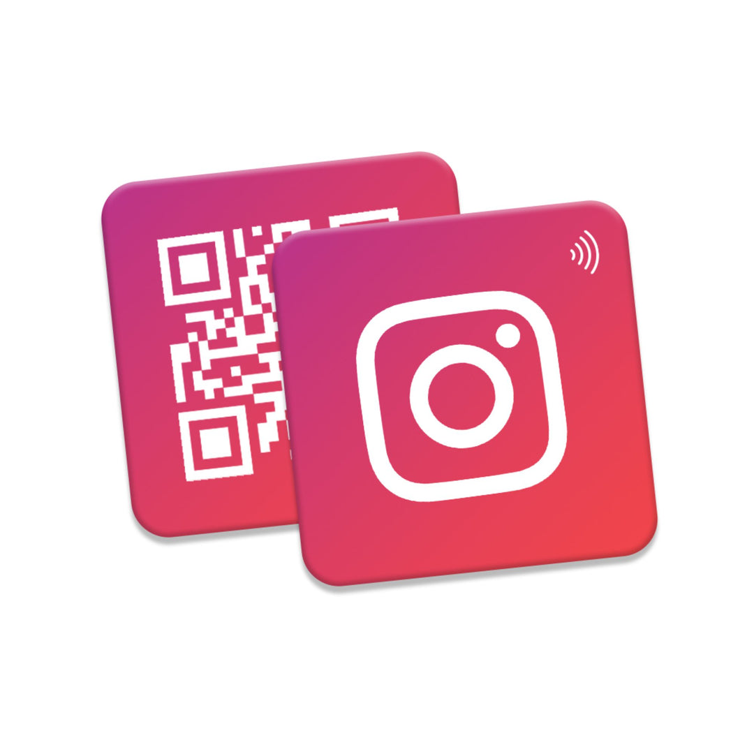 TapMo NFC social media tap card with QR code