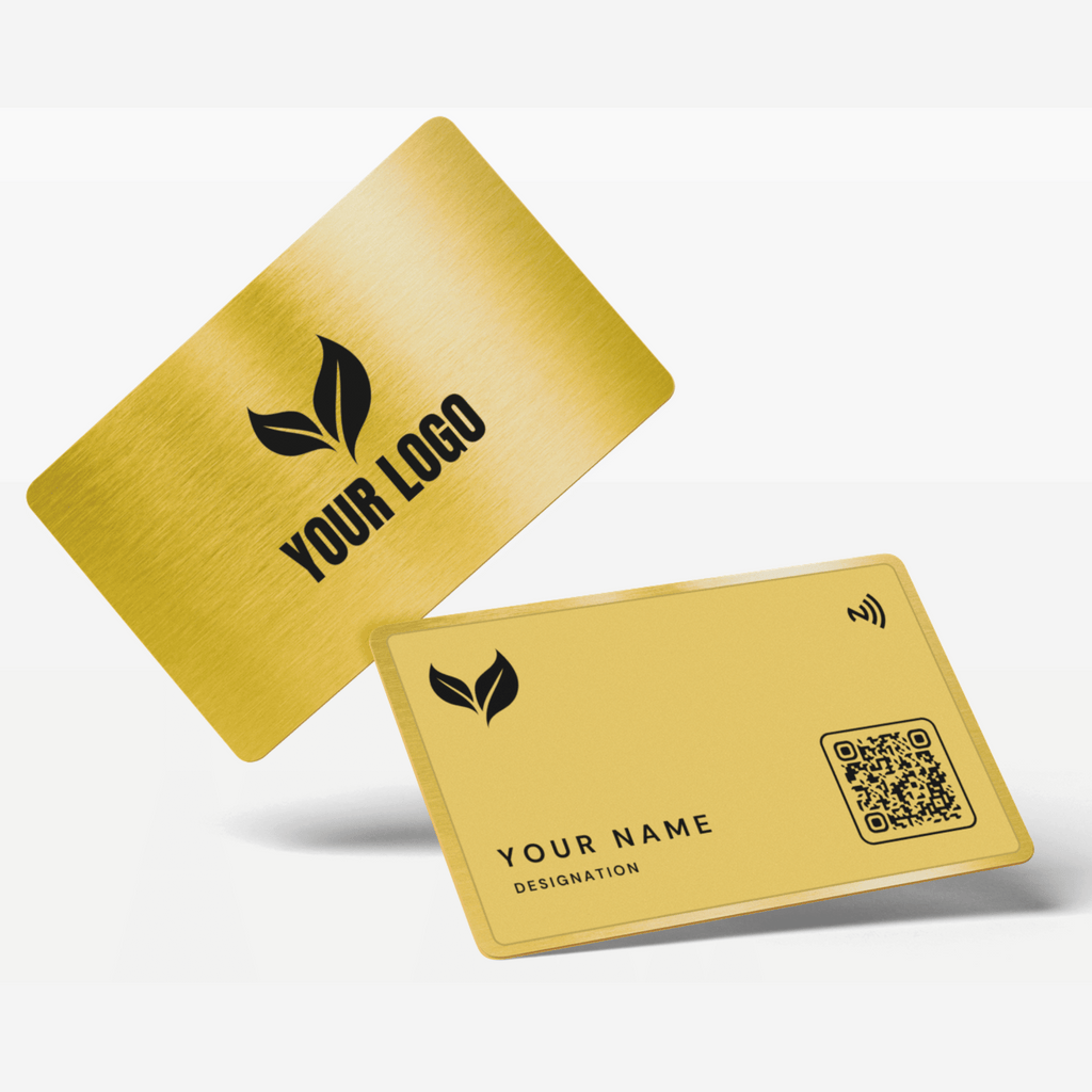 NFC-Enabled Gold Business Card by TapMo, Merging Luxury with Modern Networking Technology