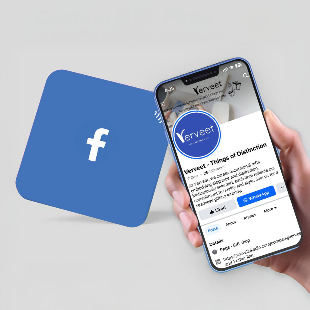 NFC Facebook follow tag for business profile – TapMo NFC tag for instant access to business Facebook pages and easy follow with a tap
