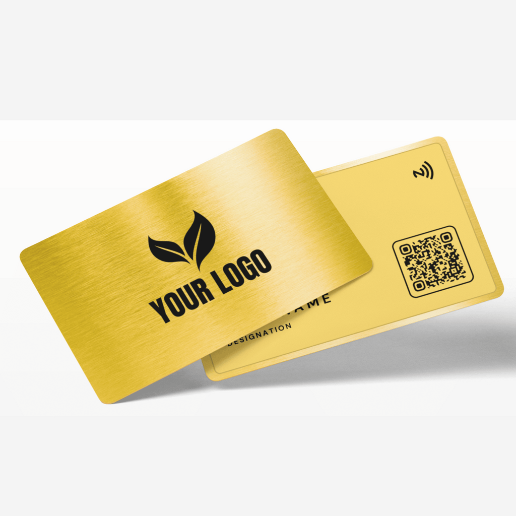 NFC Smart Gold Business Card by TapMo, Enhancing Professional Connections with Style and Technology