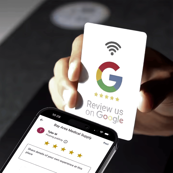 Google Card Is For Google Review Cards | NFC Tap Cards for Instant Customer Feedback ...