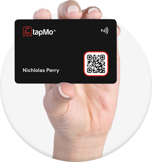 TapMo NFC card sharing contact details instantly