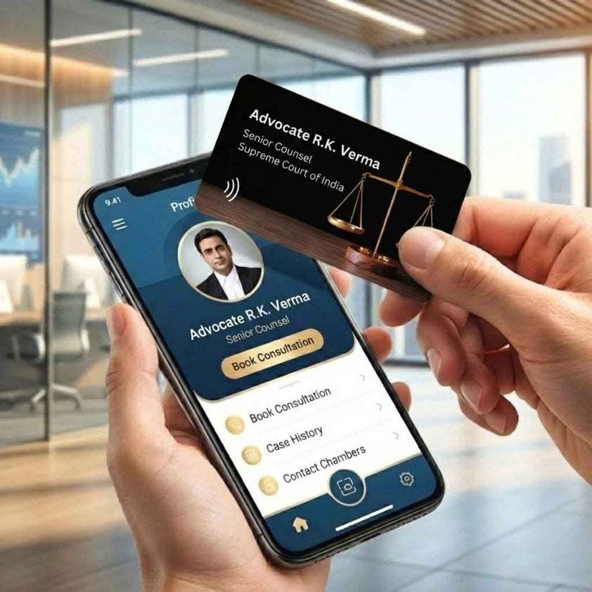 Custom Printed PVC NFC Card for Lawyers | TapMo – TapMo India Pvt. Ltd.
