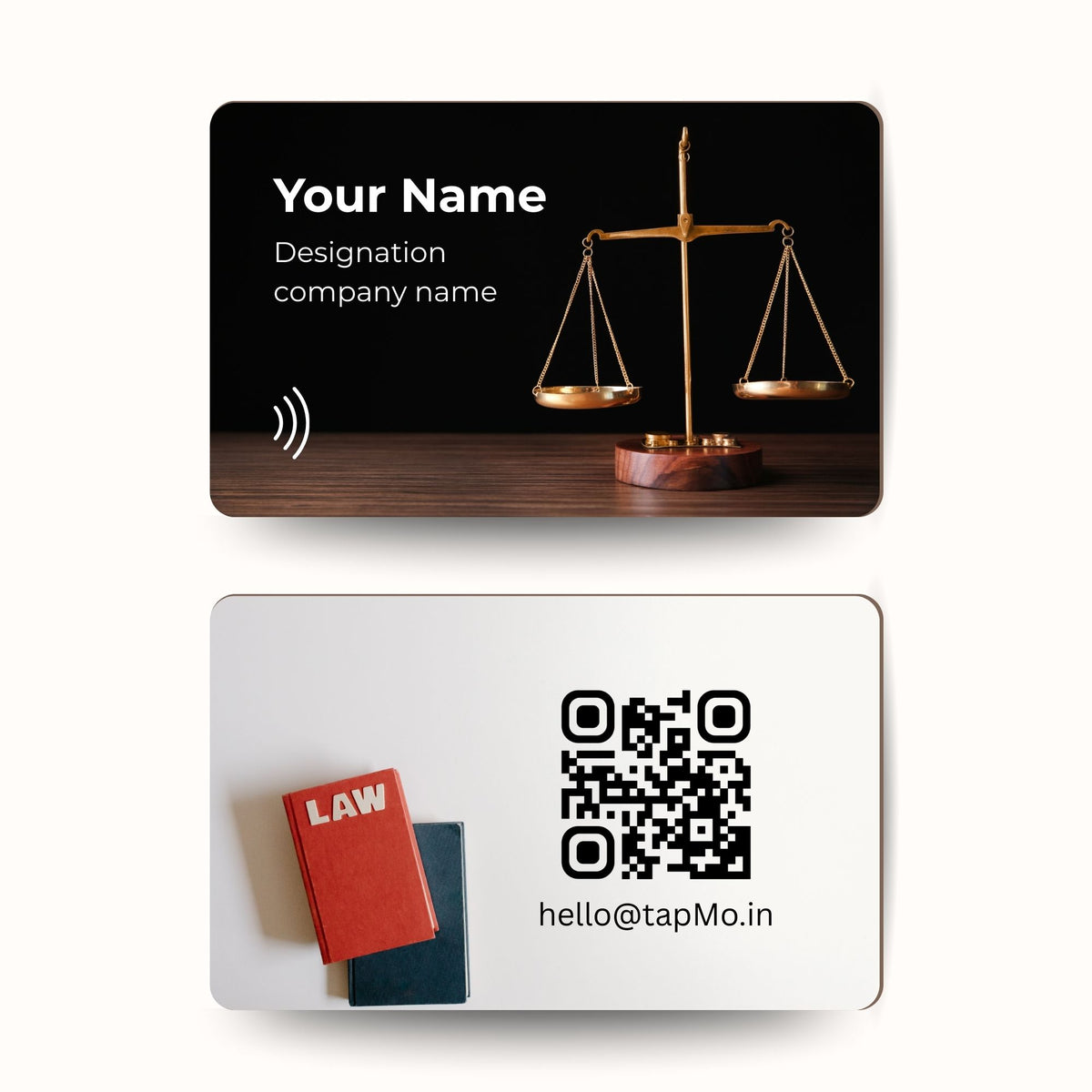 Custom Printed PVC NFC Card for Lawyers | TapMo – TapMo India Pvt. Ltd.