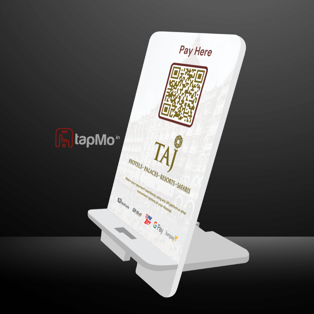 Small Standee Code Customized QR Code Standee | Personalized Design for UPI Payments ...