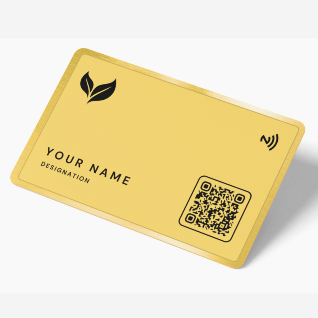 TapMo Gold NFC Smart Business Card, Merging Elegance and Innovation for Effortless Networking