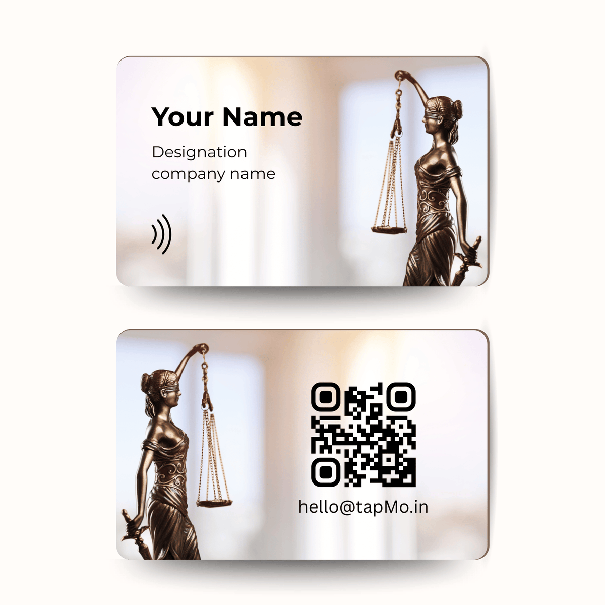 PVC NFC Card for Lawyers | TapMo Digital Card – TapMo India Pvt. Ltd.