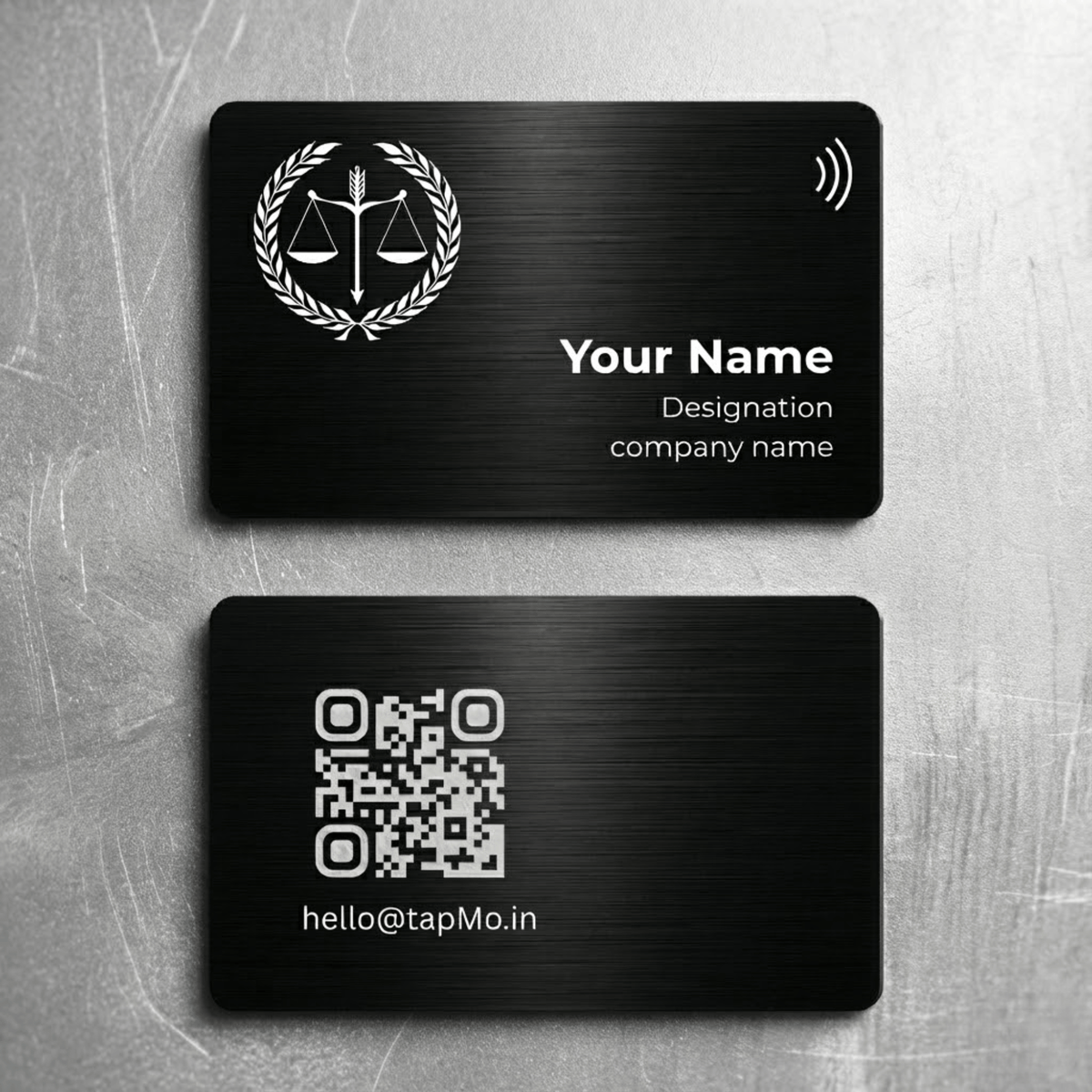 Steel NFC Card for Legal Professionals | TapMo – TapMo India Pvt. Ltd.