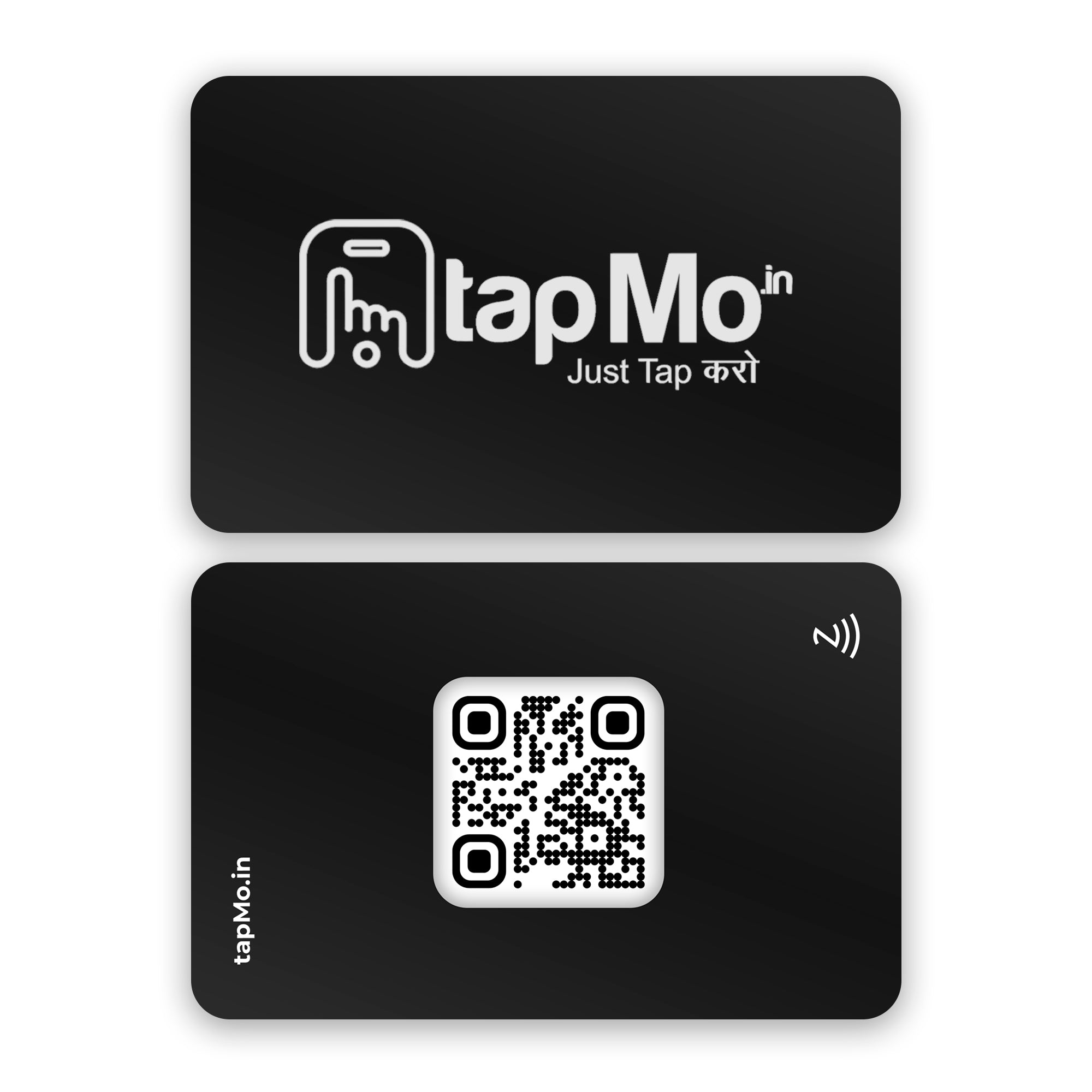 TapMo PVC NFC business card with QR code option